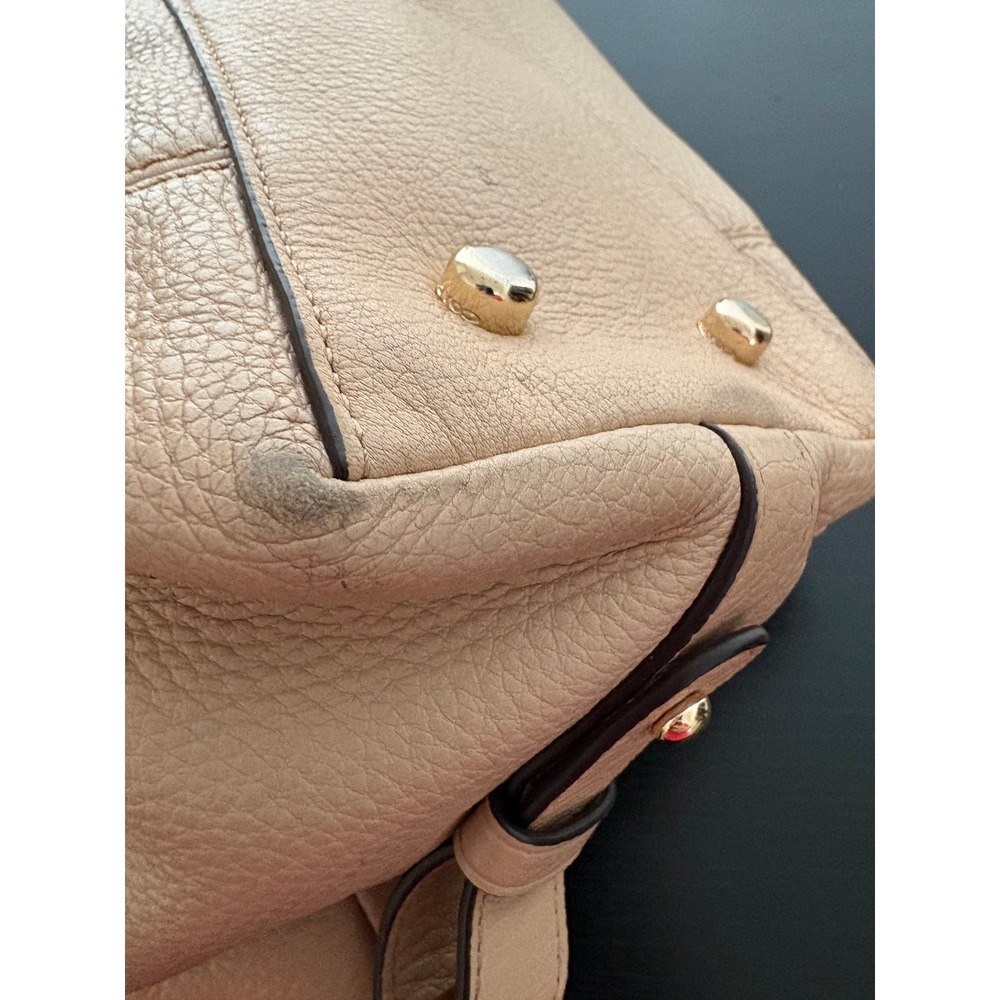 Coach Lenox Satchel F59325 Beechwood Pebble Leather Gold Hardware Handbag - Picture 16 of 16